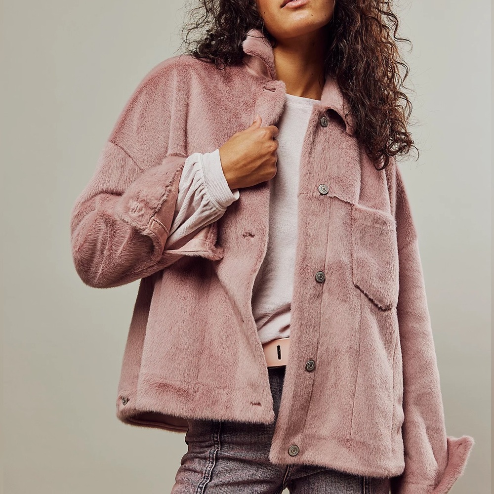 free people | we the free cozy opal swing jacket | blush tint